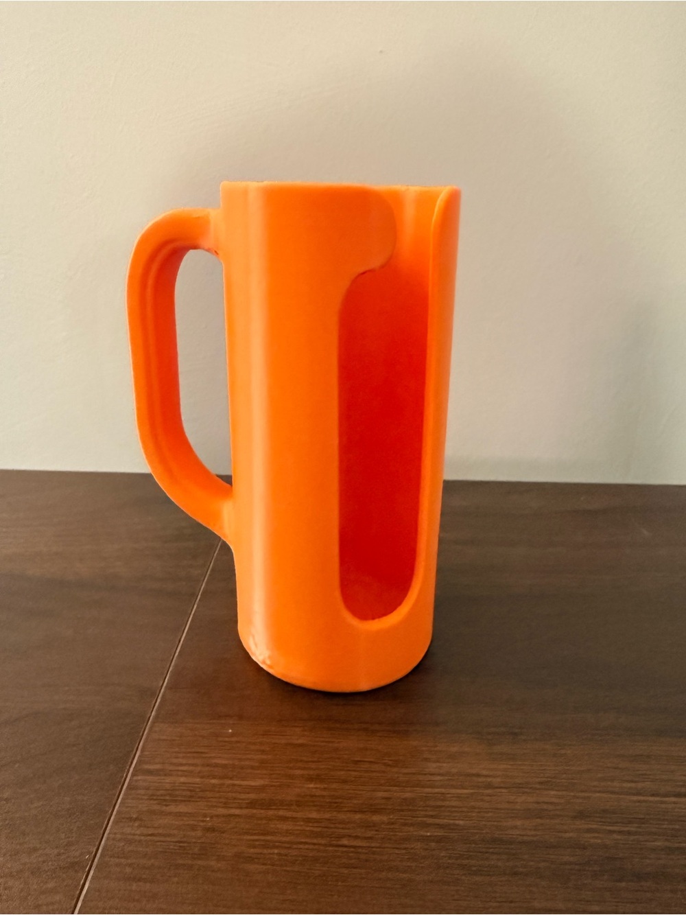 Orange Skinny Can Sipper with handle